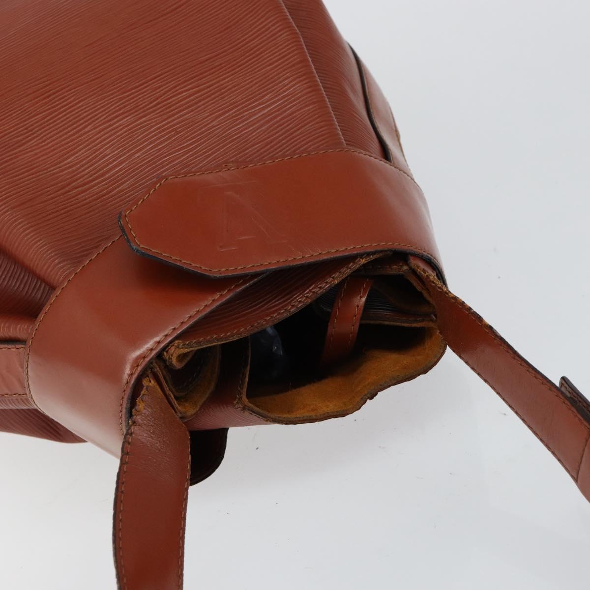 LOUIS VUITTON Epi Sac Depaule GM Shoulder Bag Brown M80193 LV Auth 145664