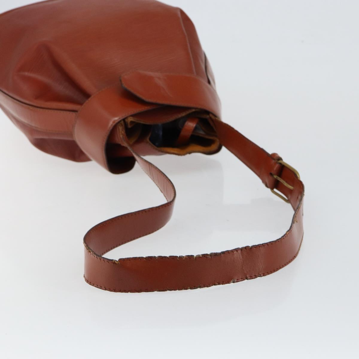 LOUIS VUITTON Epi Sac Depaule GM Shoulder Bag Brown M80193 LV Auth 145664