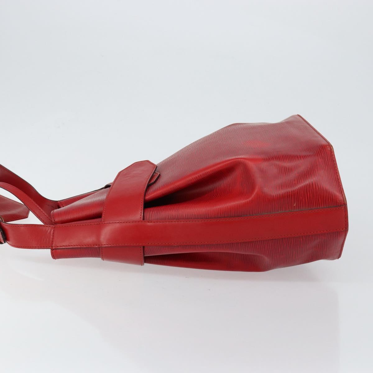 LOUIS VUITTON Epi Sac Depaule GM Shoulder Bag Red M80197 LV Auth 145665