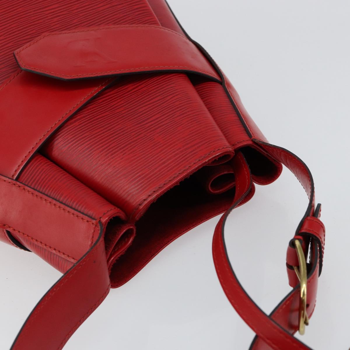 LOUIS VUITTON Epi Sac Depaule GM Shoulder Bag Red M80197 LV Auth 145665