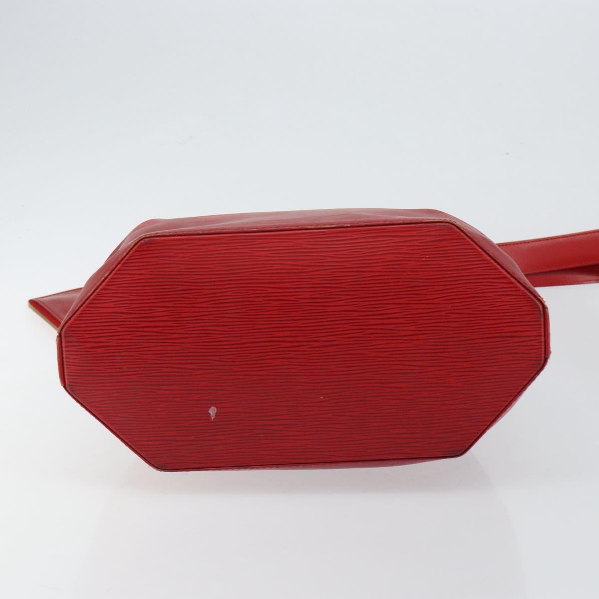 LOUIS VUITTON Epi Sac Depaule GM Shoulder Bag Red M80197 LV Auth 145665