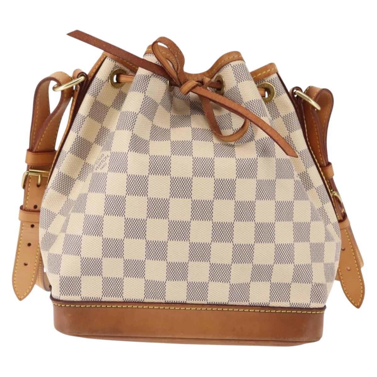 LOUIS VUITTON Damier Azur Noe BB Shoulder Bag N41220 LV Auth 145688