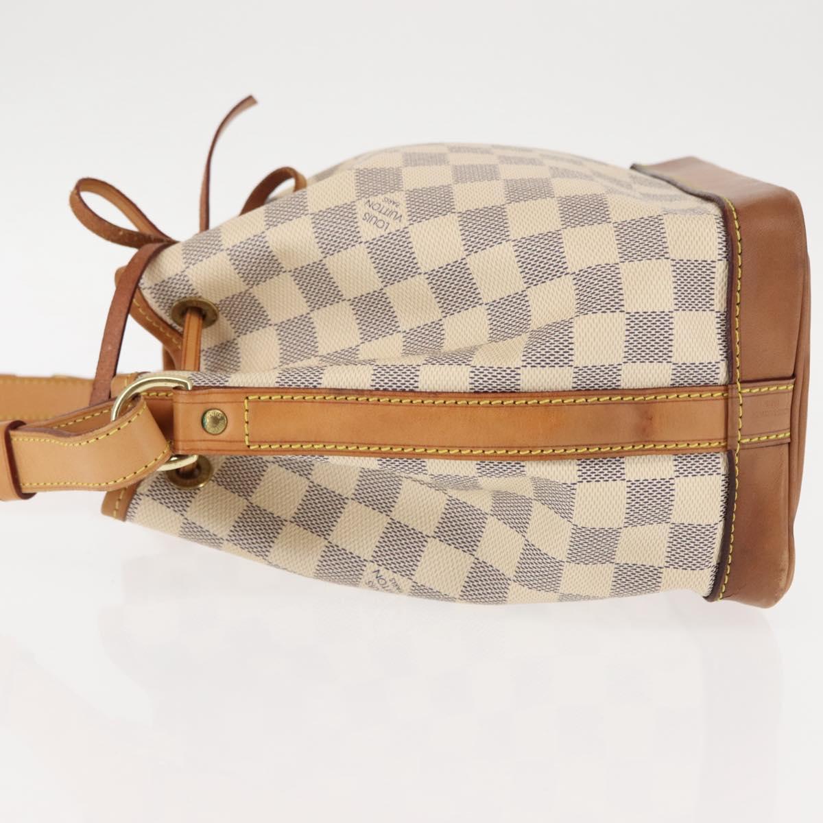 LOUIS VUITTON Damier Azur Noe BB Shoulder Bag N41220 LV Auth 145688