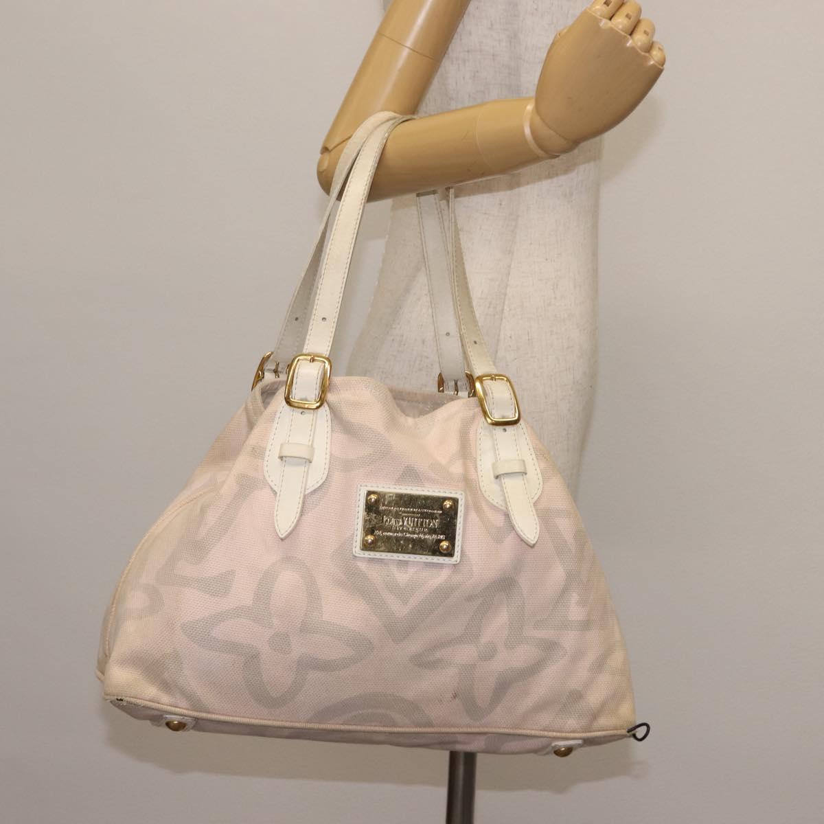 LOUIS VUITTON Cruise Line Taicienne PM Bag Canvas Pink M95672 LV Auth 145691
