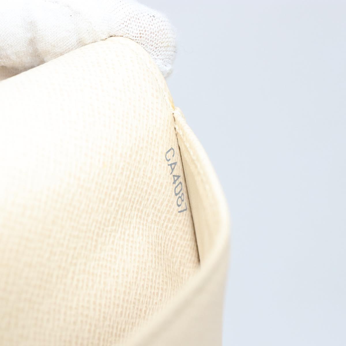 LOUIS VUITTON Damier Azur Agenda PM Day Planner Cover R20706 LV Auth 145698