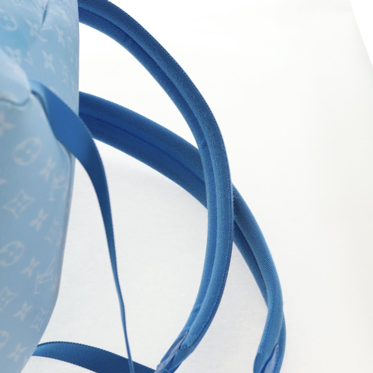 LOUIS VUITTON Monogram Clouds Multi Pocket Backpack Blue M45441 Auth 145712SAM