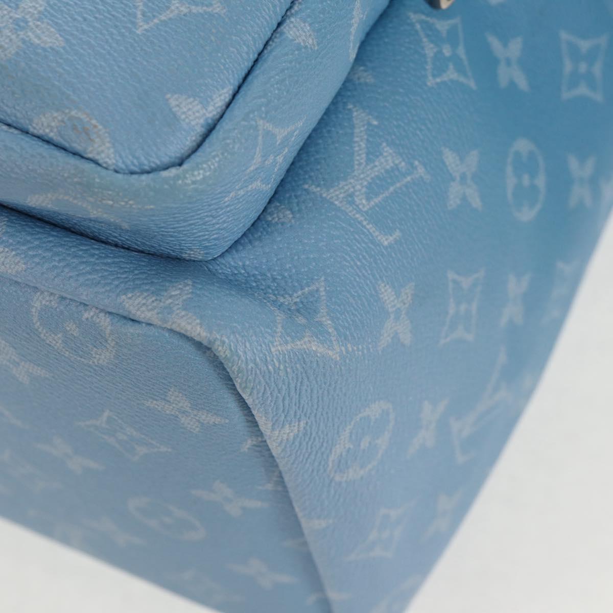 LOUIS VUITTON Monogram Clouds Multi Pocket Backpack Blue M45441 Auth 145712SAM