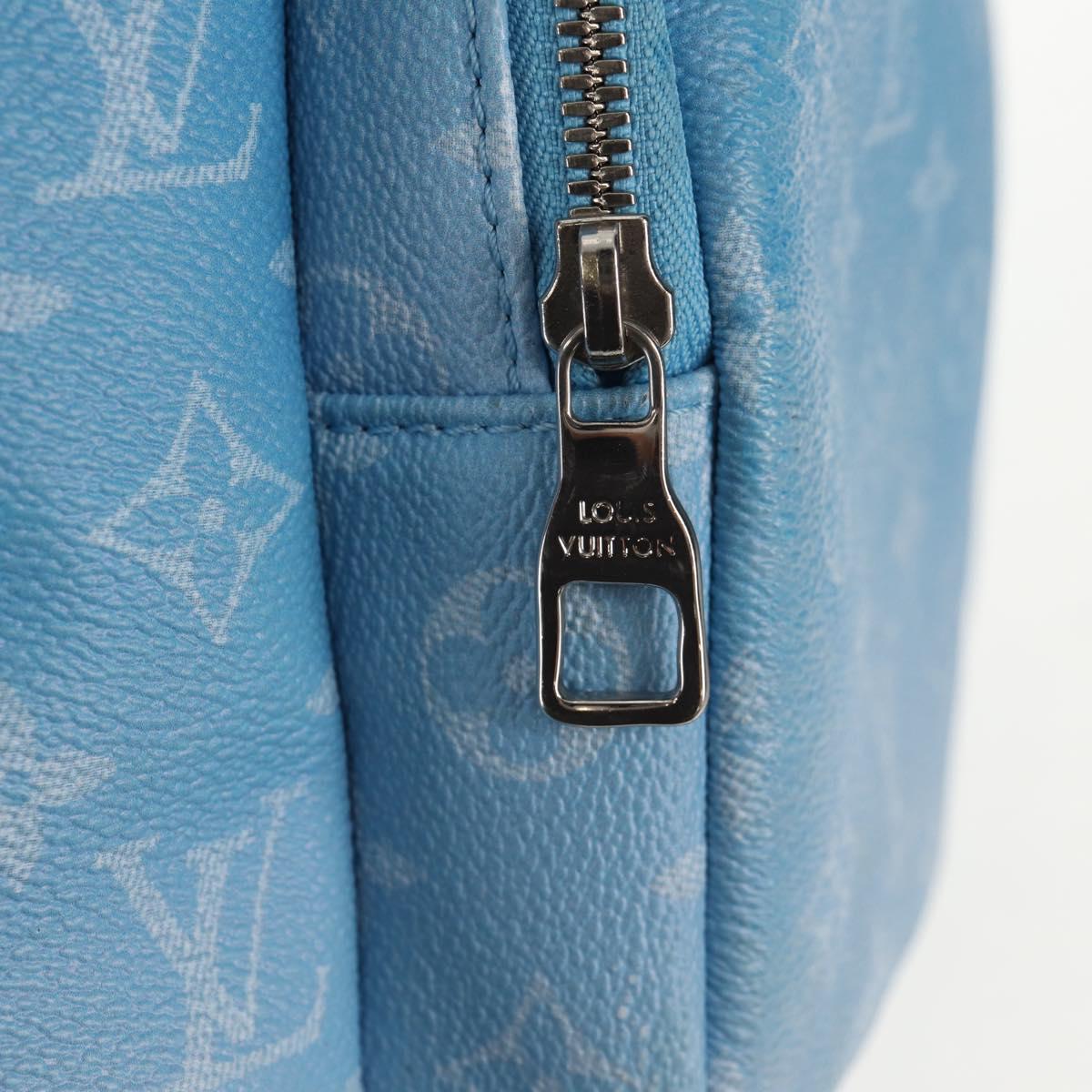 LOUIS VUITTON Monogram Clouds Multi Pocket Backpack Blue M45441 Auth 145712SAM