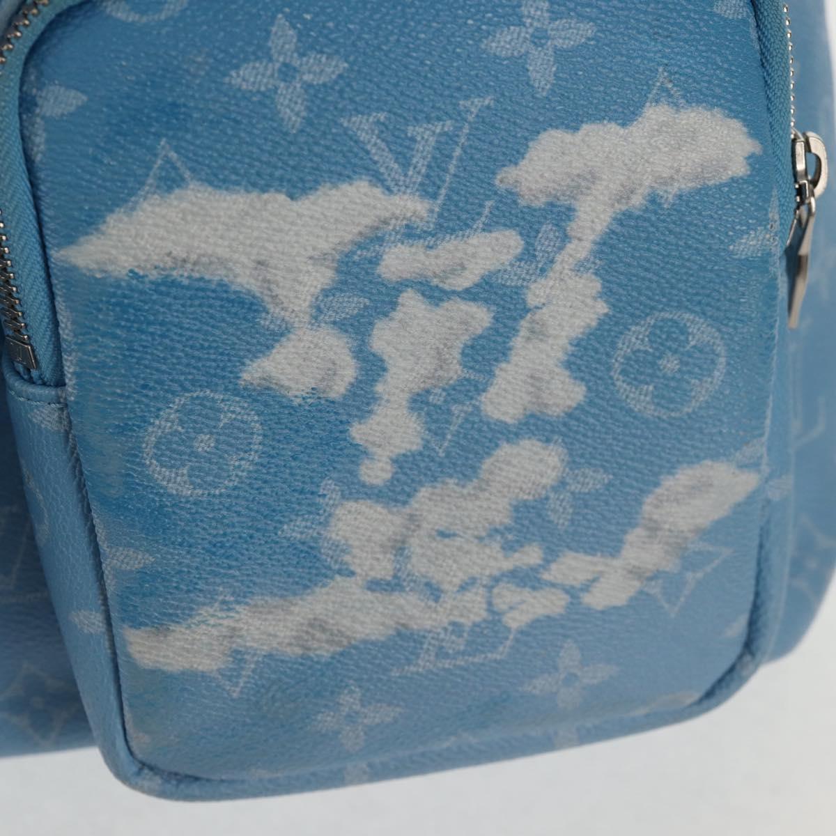 LOUIS VUITTON Monogram Clouds Multi Pocket Backpack Blue M45441 Auth 145712SAM