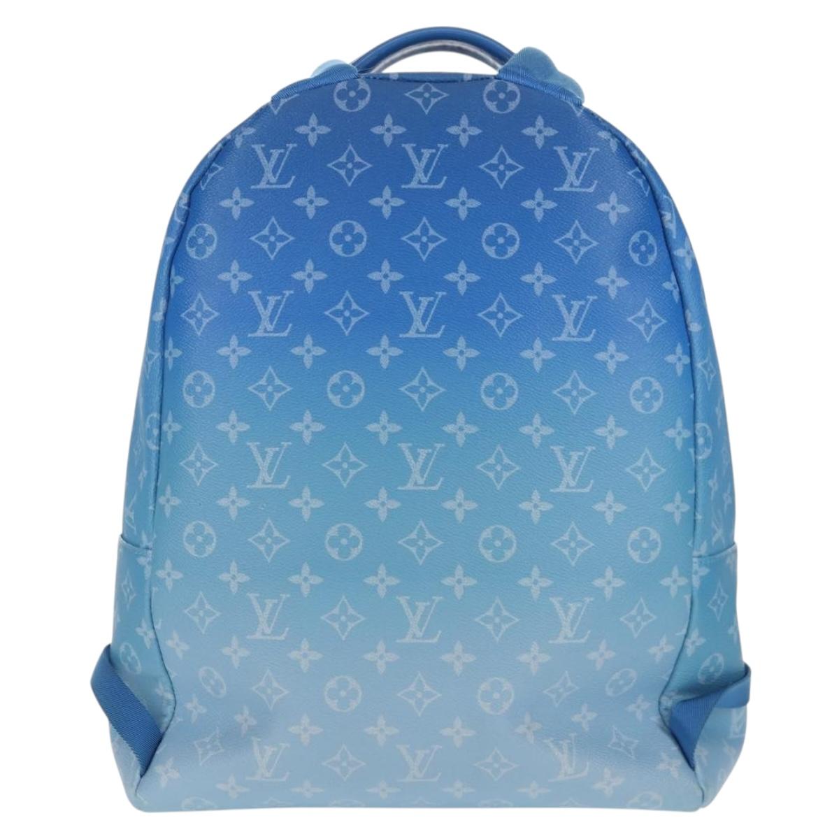 LOUIS VUITTON Monogram Clouds Multi Pocket Backpack Blue M45441 Auth 145712SAM