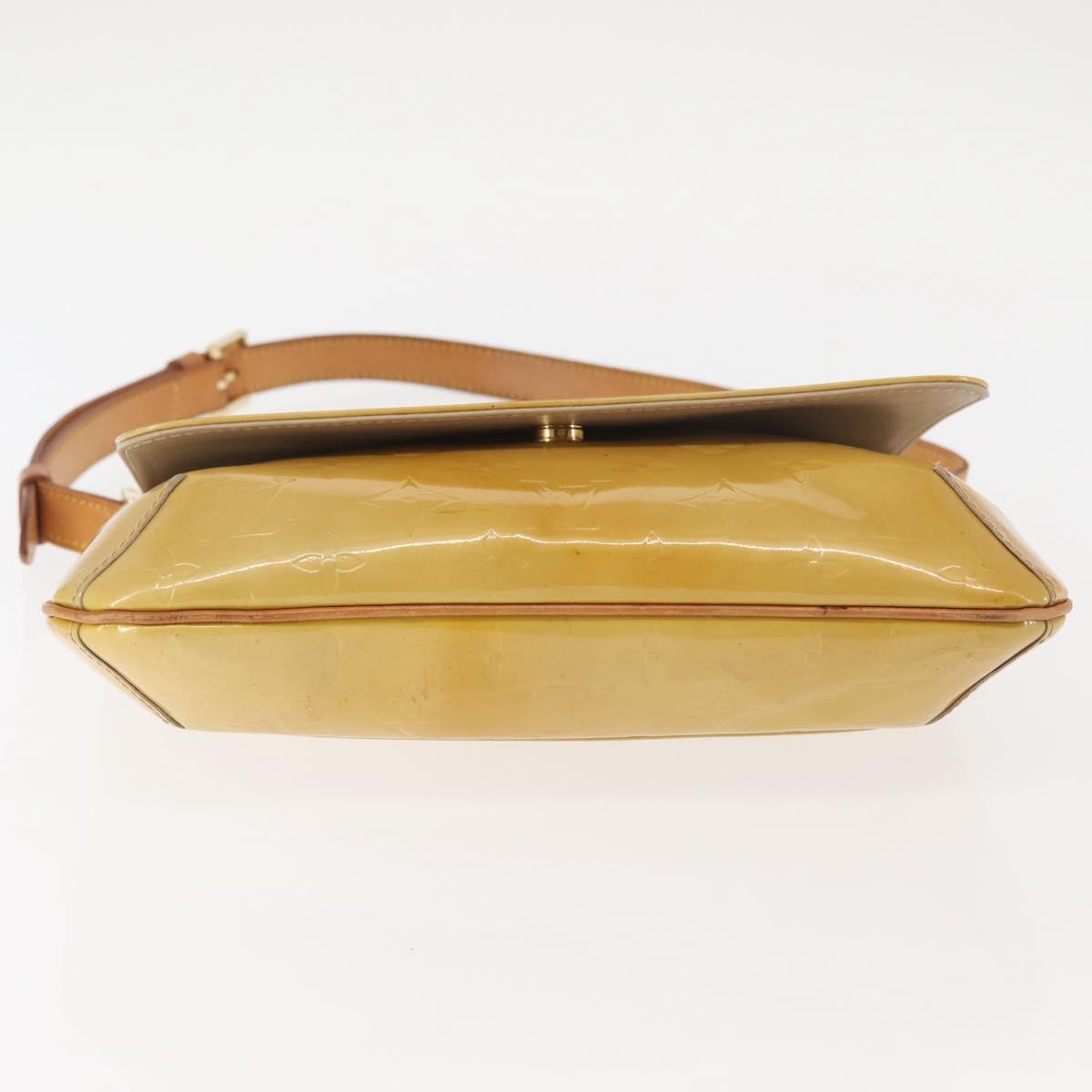 LOUIS VUITTON Monogram Vernis Thompson Street Bag Beige M91301 LV Auth 145733