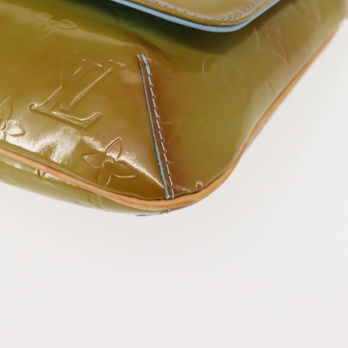 LOUIS VUITTON Monogram Vernis Thompson Street Bag Baby Blue M91009 Auth 145735