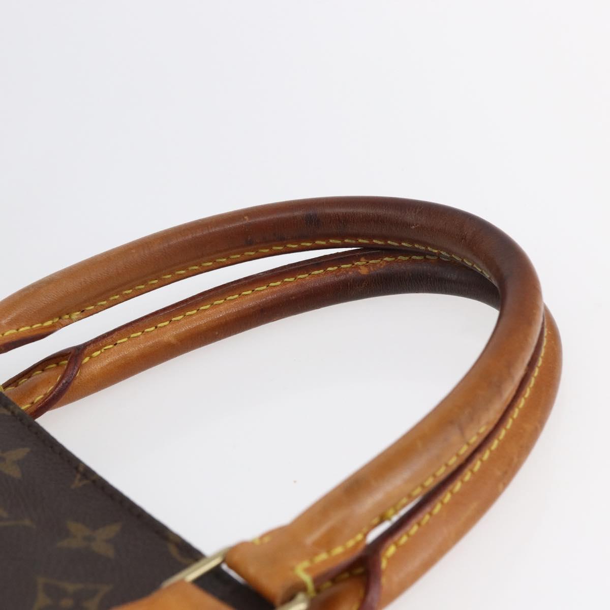 LOUIS VUITTON Monogram Sac Plat Hand Bag M51140 LV Auth 145748