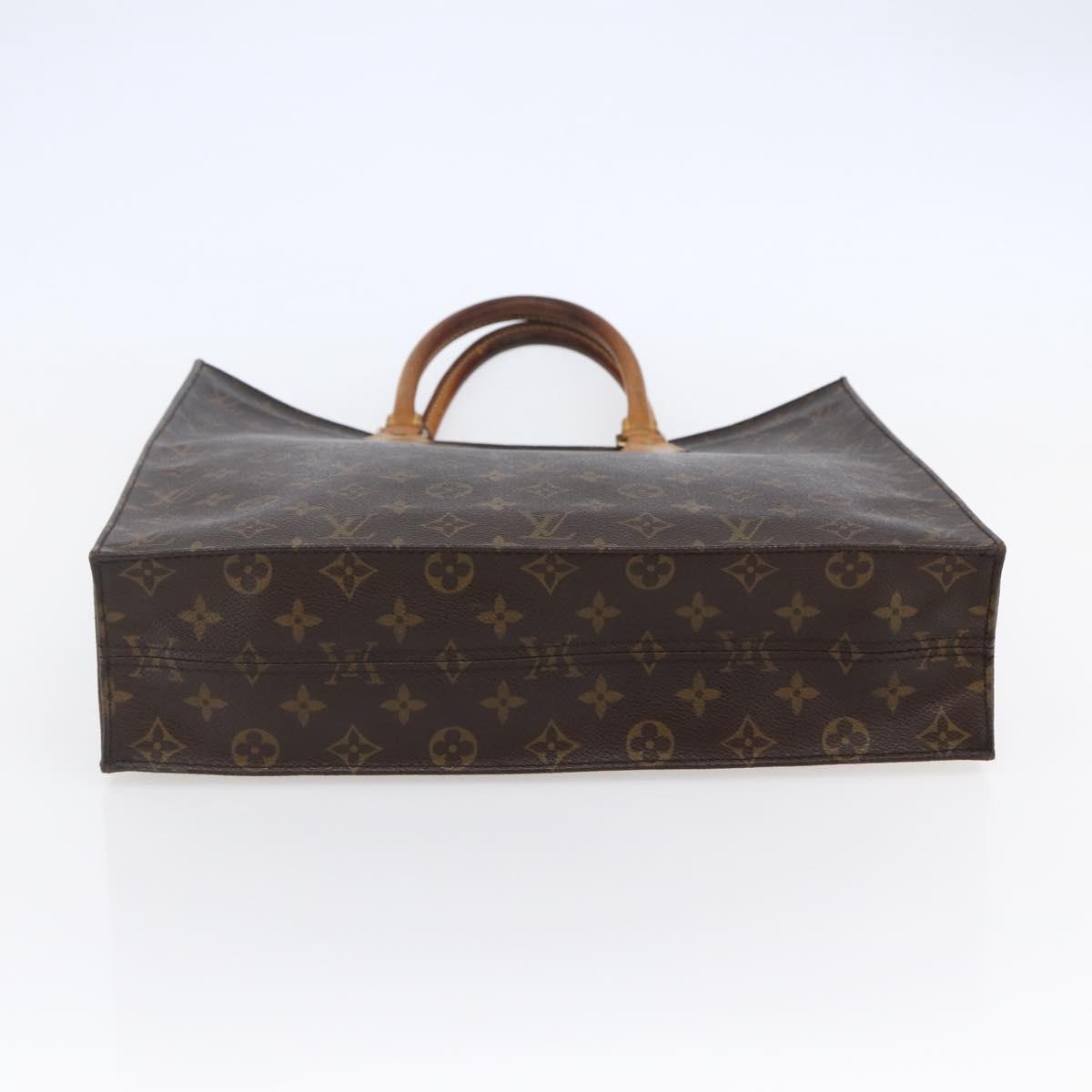 LOUIS VUITTON Monogram Sac Plat Hand Bag M51140 LV Auth 145748