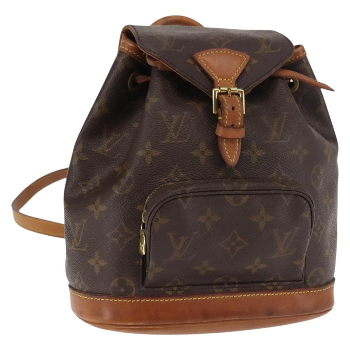 LOUIS VUITTON Monogram Montsouris PM Backpack M51137 LV Auth 145752