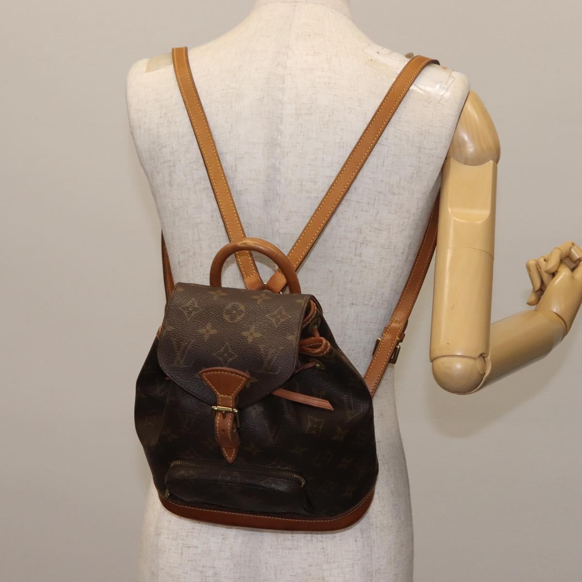 LOUIS VUITTON Monogram Montsouris PM Backpack M51137 LV Auth 145752