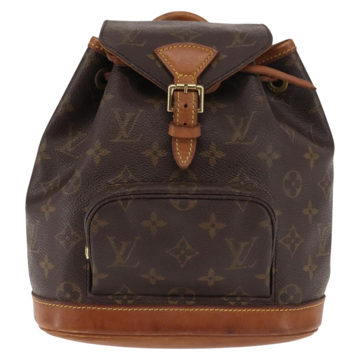 LOUIS VUITTON Monogram Montsouris PM Backpack M51137 LV Auth 145752