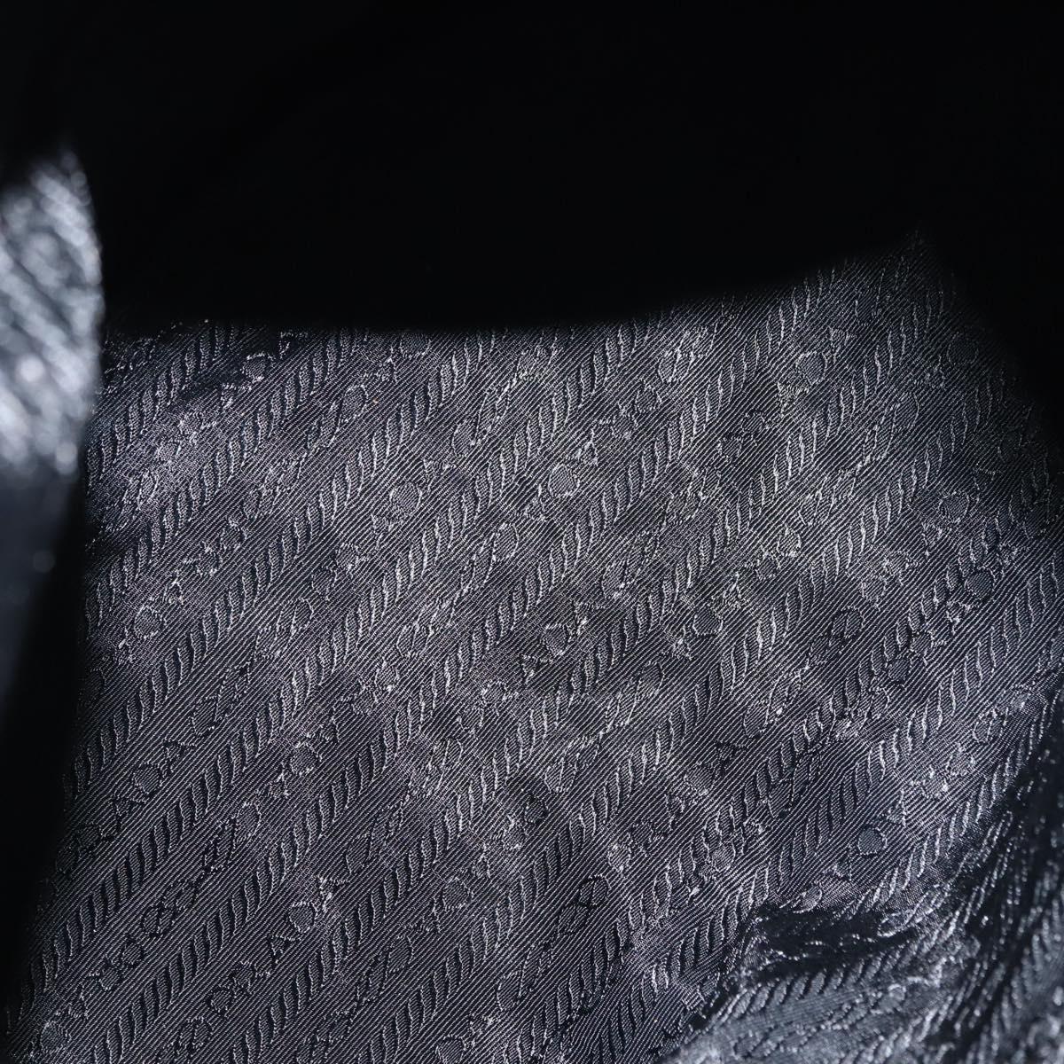 PRADA Backpack Nylon Light Blue Silver Auth 145764