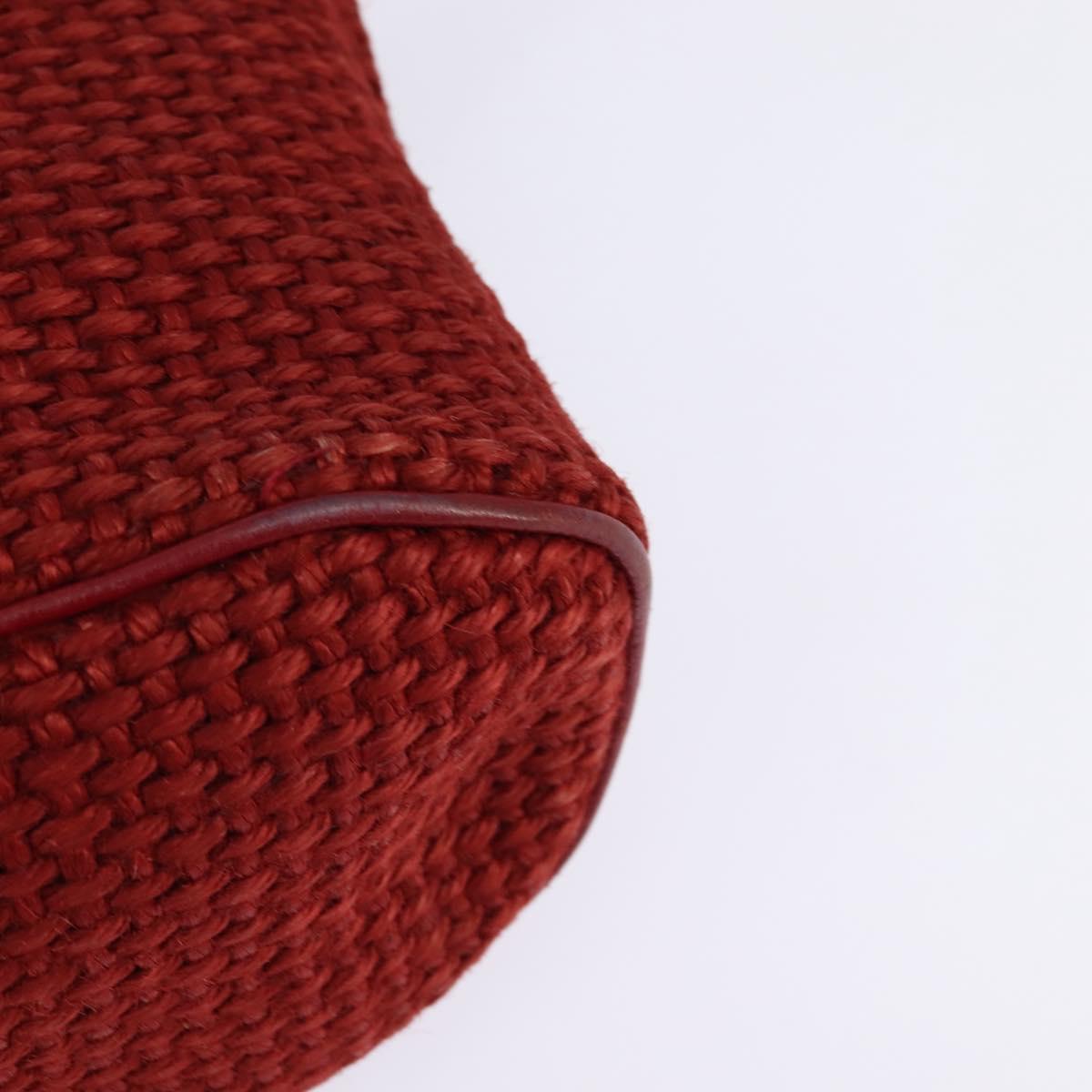 BOTTEGA VENETA Shoulder Bag Wool Red Auth 145768