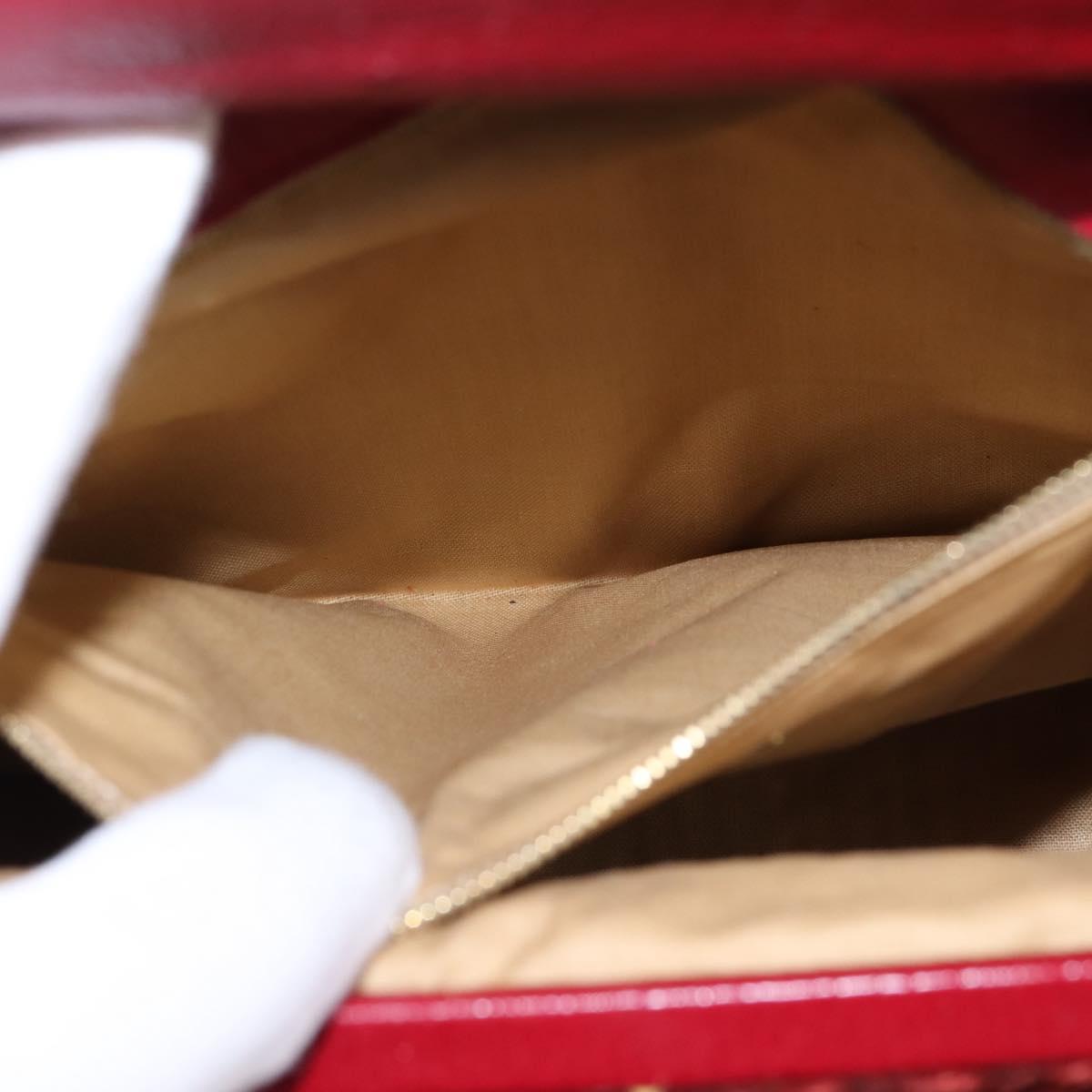 BOTTEGA VENETA Shoulder Bag Wool Red Auth 145768