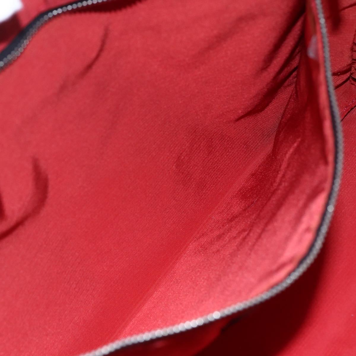 CHANEL Travel line Tote Bag Nylon Black White CC Auth 145777