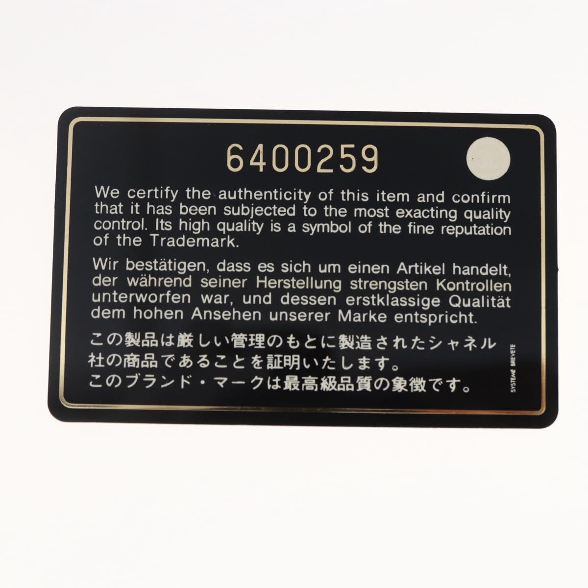 CHANEL Travel line Tote Bag Nylon Black White CC Auth 145777