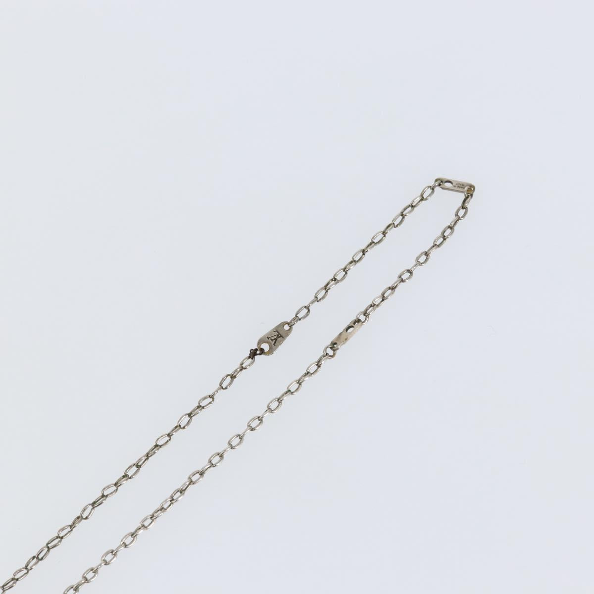 LOUIS VUITTON Collier LV Printed Initials Turquoise Necklace M68904 Auth 145796