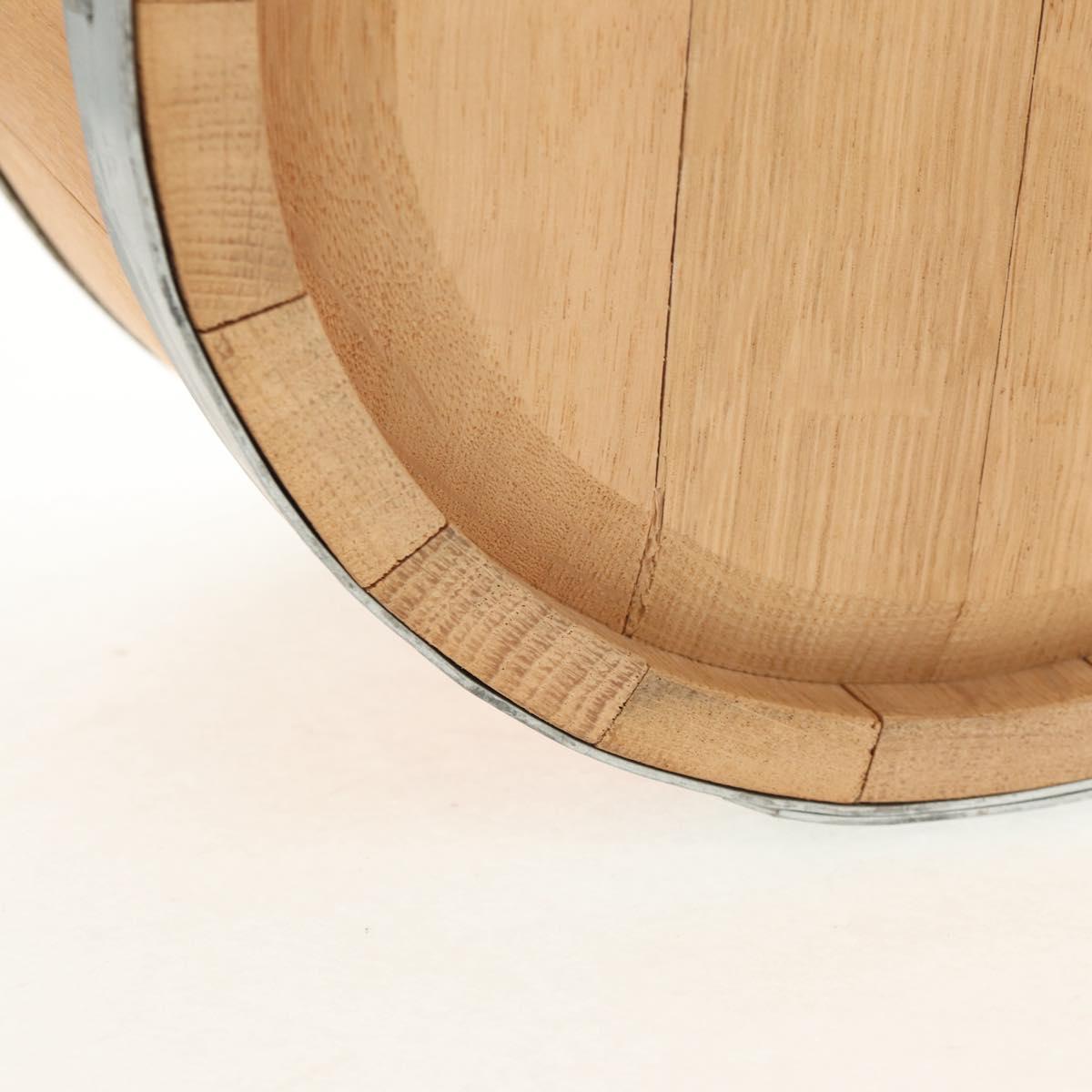 HERMES Bucket Groom Hand Bag Wood Beige Auth 145802V