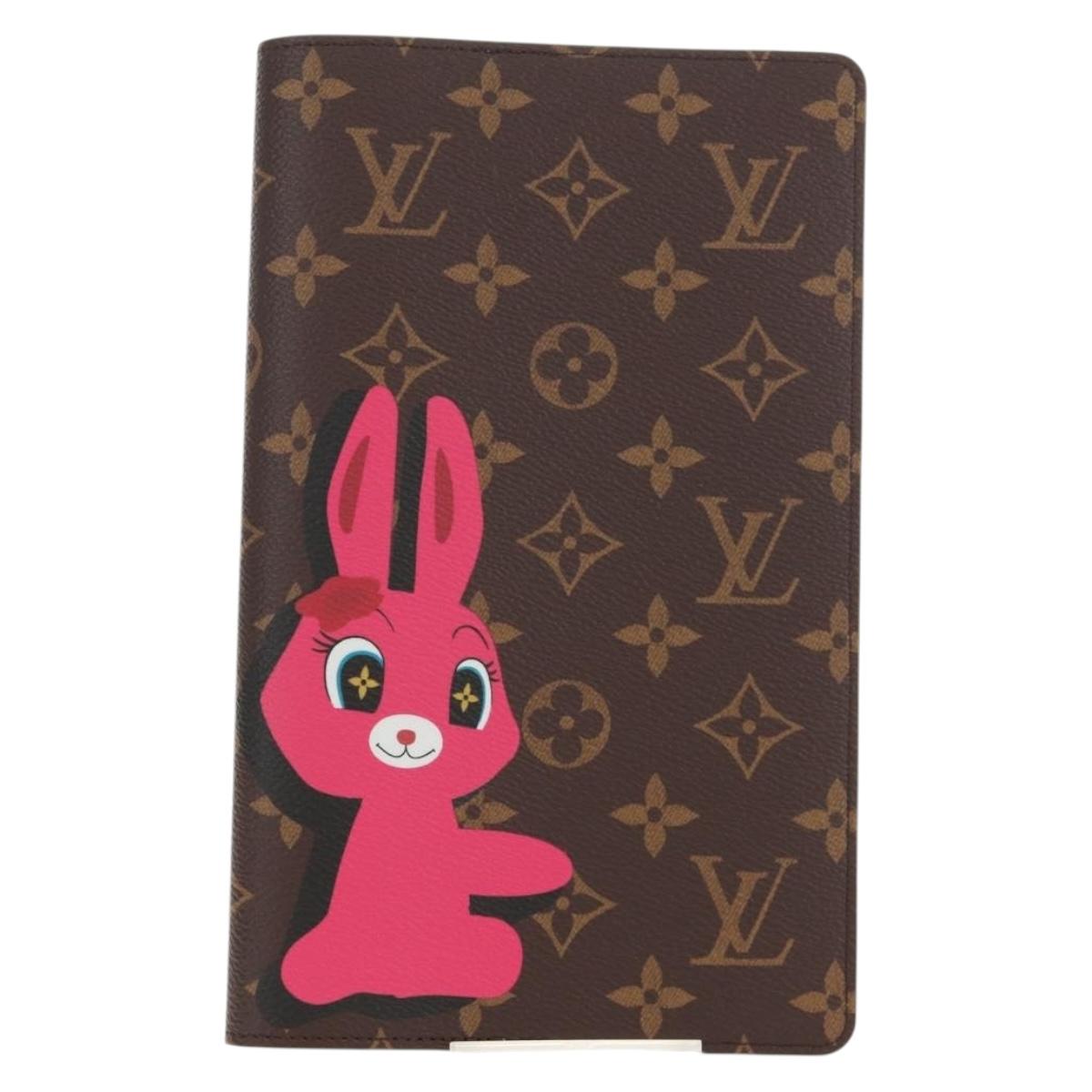 LOUIS VUITTON Monogram Notebook Cover MM Emily Note Cover GI1114 Auth 145803SAM