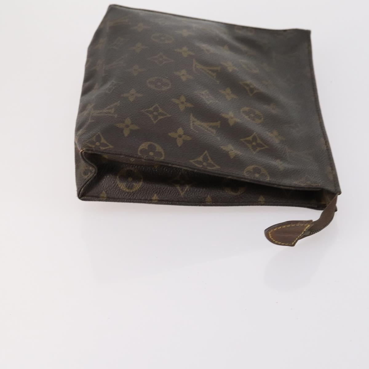 LOUIS VUITTON Monogram Taiga Pouch Clutch Bag 3Set LV Auth 145817