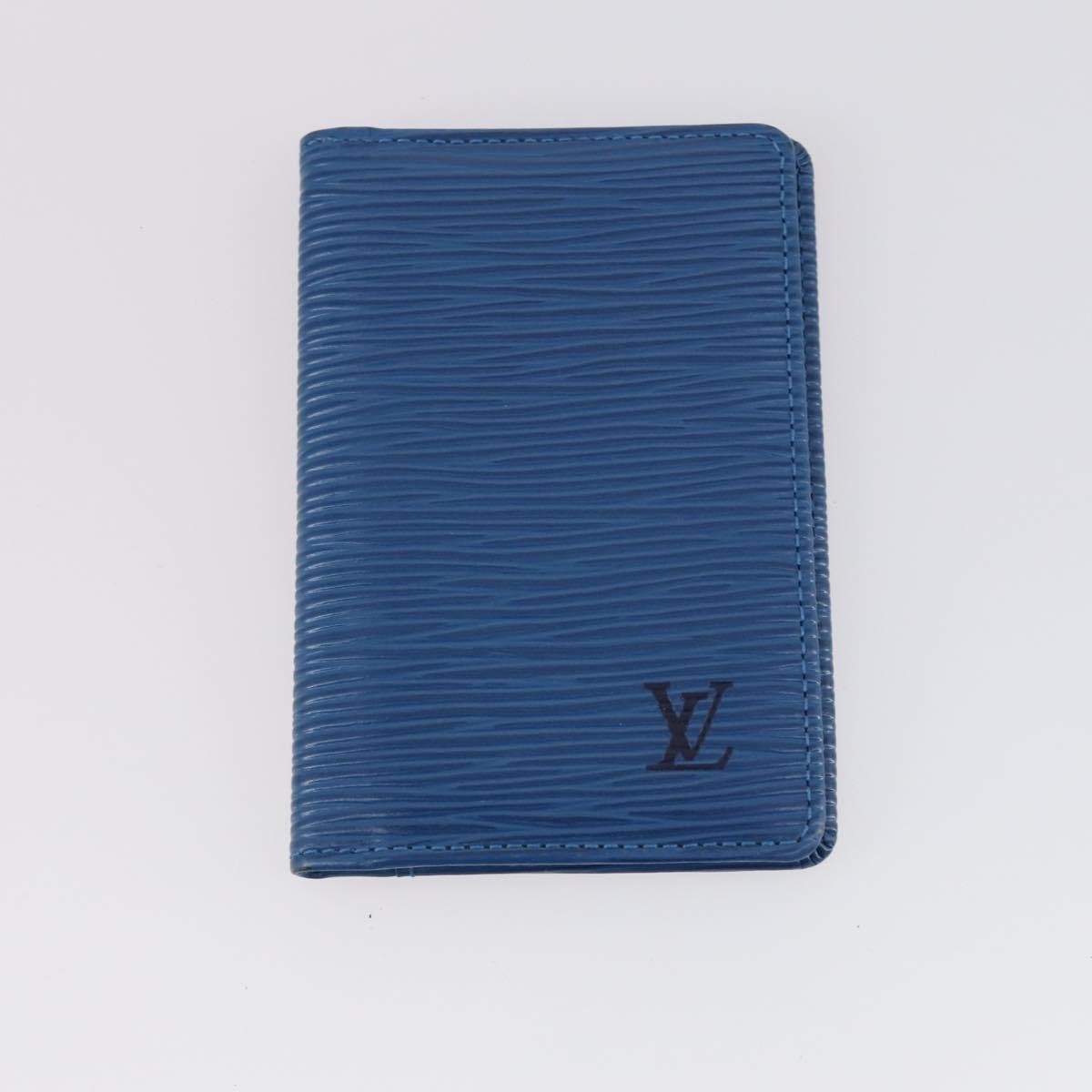 LOUIS VUITTON Epi Wallet 3Set Blue Green LV Auth 145819