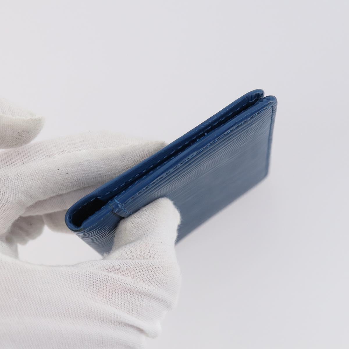 LOUIS VUITTON Epi Wallet 3Set Blue Green LV Auth 145819