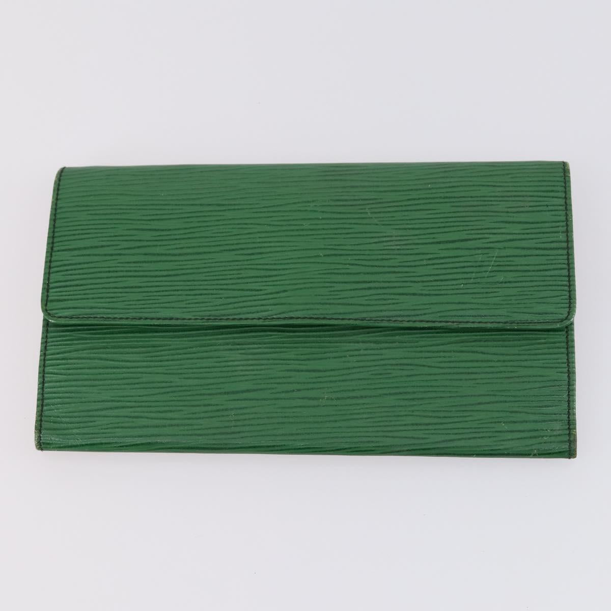 LOUIS VUITTON Epi Wallet 3Set Blue Green LV Auth 145819