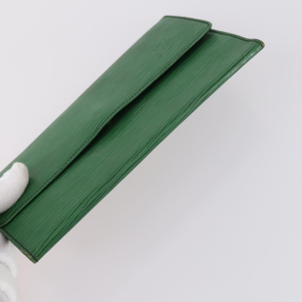 LOUIS VUITTON Epi Wallet 3Set Blue Green LV Auth 145819