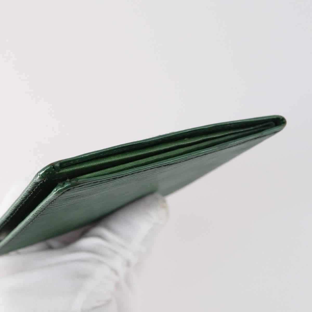 LOUIS VUITTON Epi Wallet 3Set Blue Green LV Auth 145819