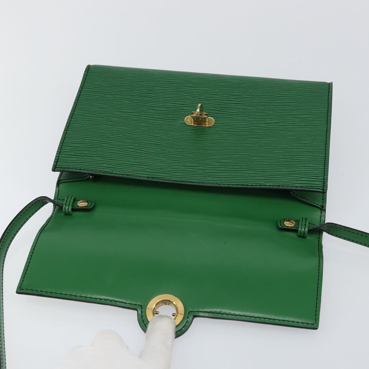 LOUIS VUITTON Epi Pochette Arche Shoulder Bag Green M52574 LV Auth 145832