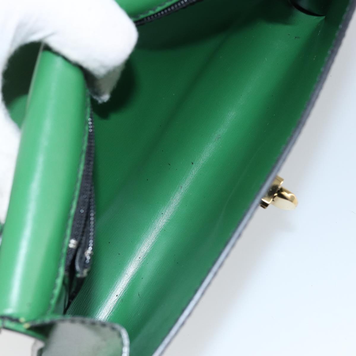 LOUIS VUITTON Epi Pochette Arche Shoulder Bag Green M52574 LV Auth 145832