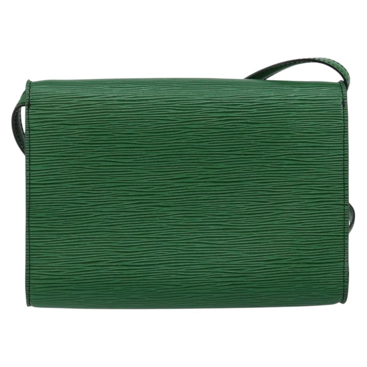 LOUIS VUITTON Epi Pochette Arche Shoulder Bag Green M52574 LV Auth 145832