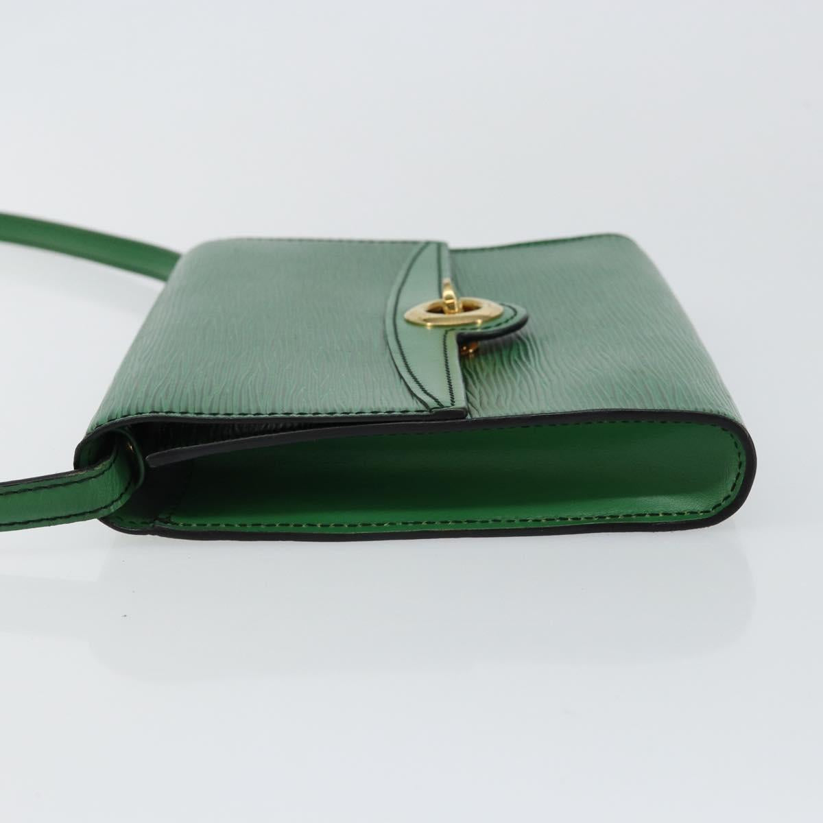 LOUIS VUITTON Epi Pochette Arche Shoulder Bag Green M52574 LV Auth 145832