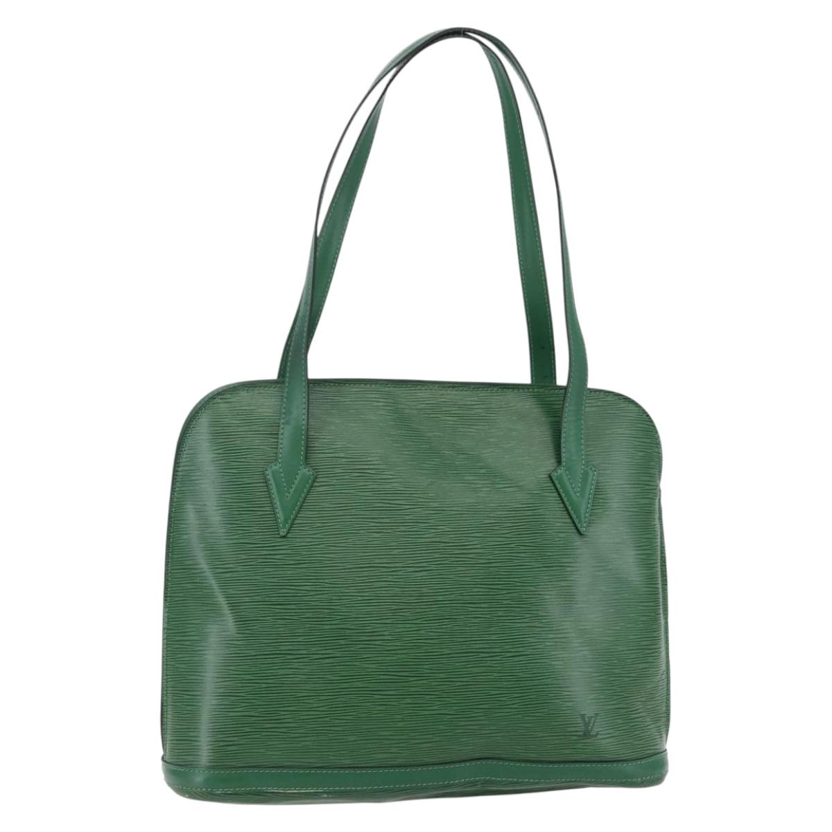 LOUIS VUITTON Epi Lussac Shoulder Bag Green M52284 LV Auth 145833