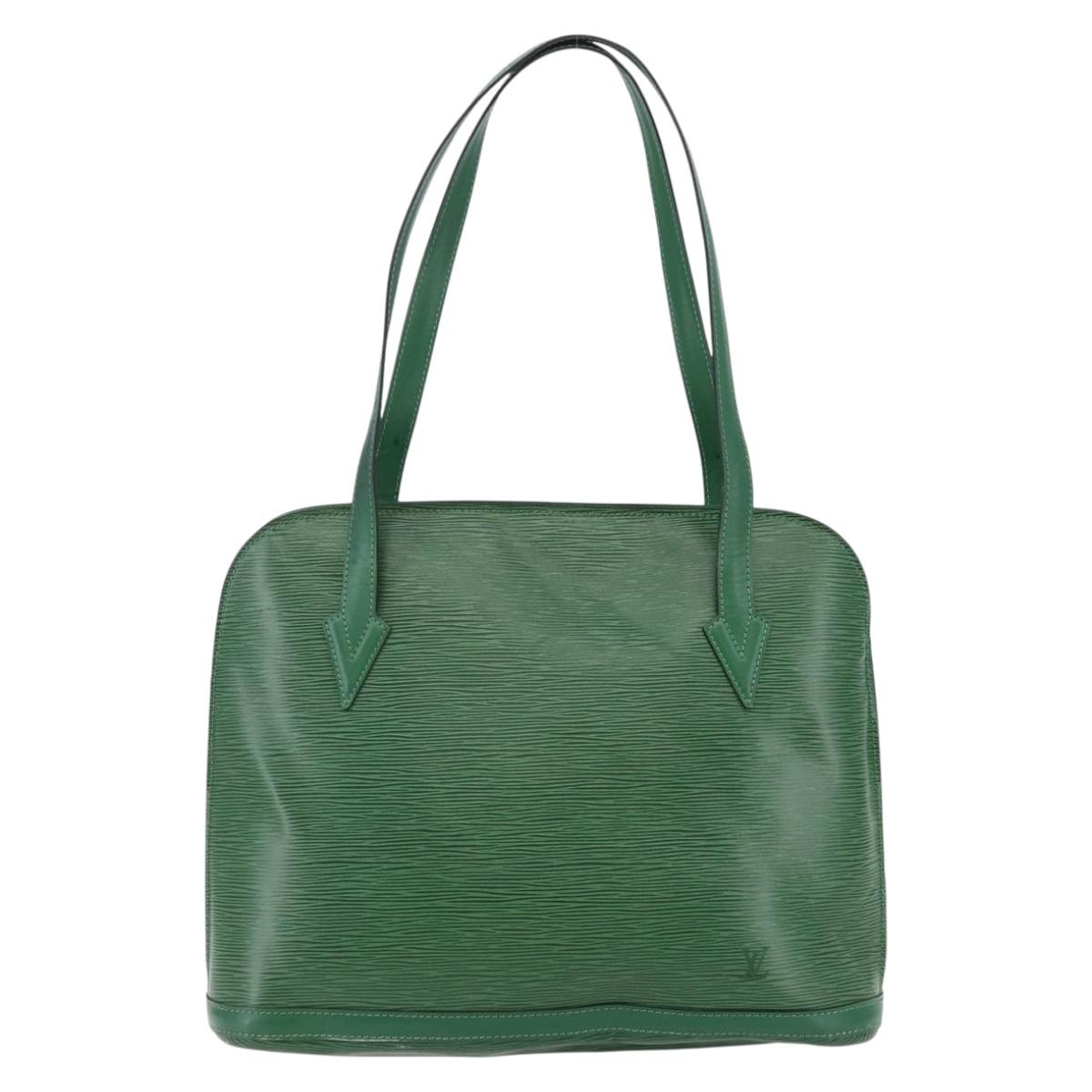 LOUIS VUITTON Epi Lussac Shoulder Bag Green M52284 LV Auth 145833