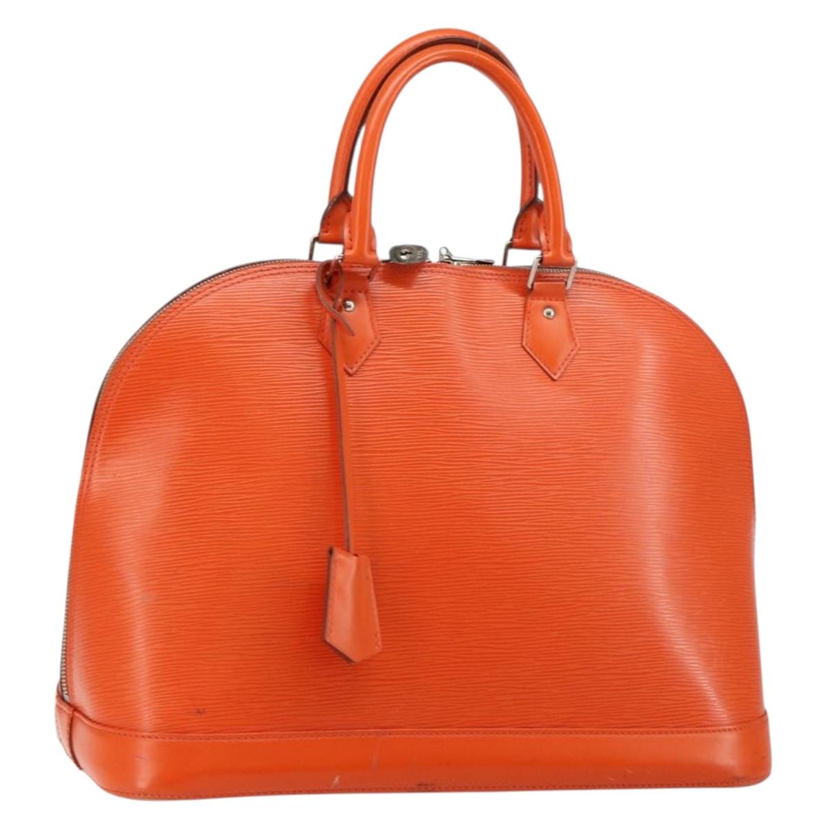 LOUIS VUITTON Epi Alma GM Hand Bag Orange Pimon M40633 LV Auth 145834