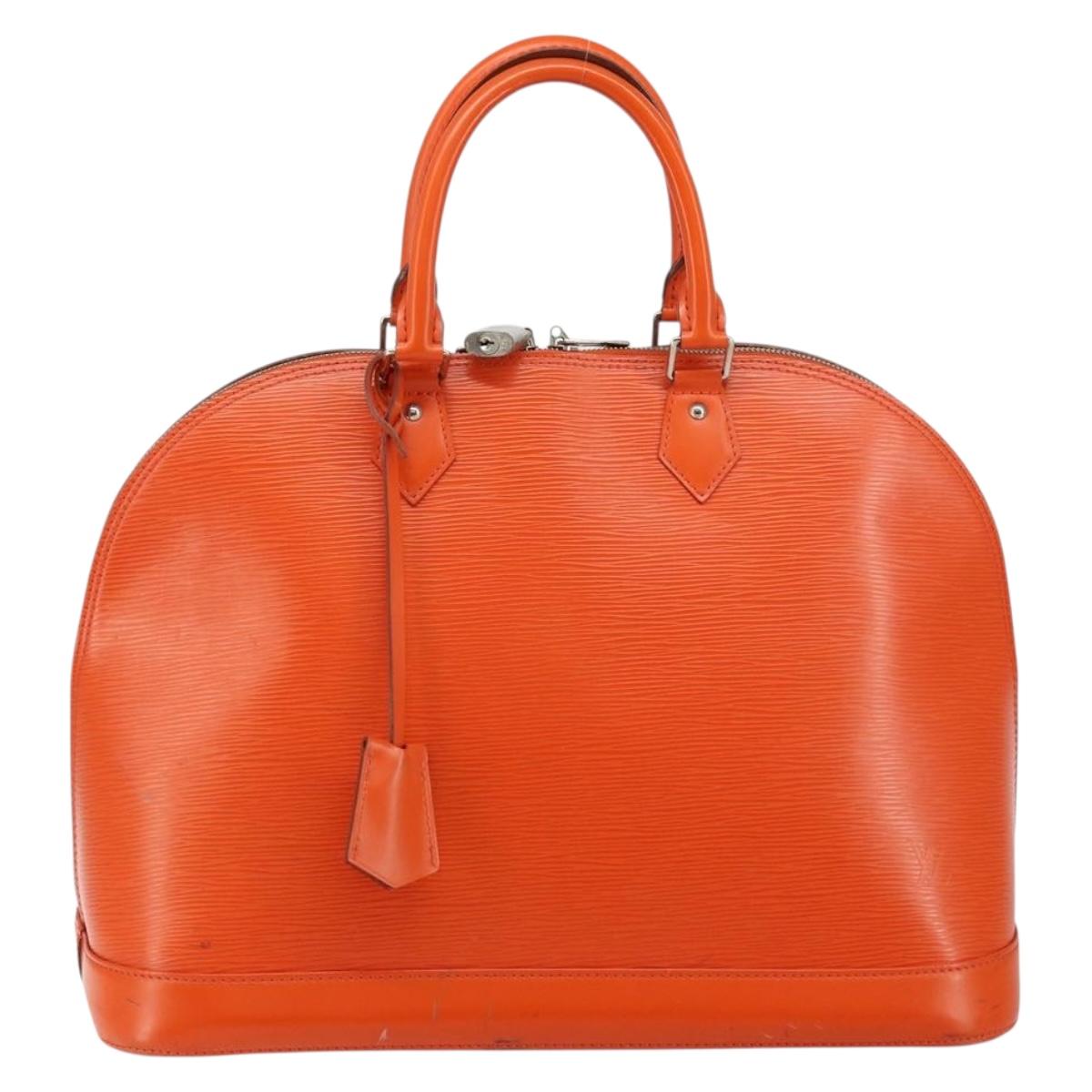 LOUIS VUITTON Epi Alma GM Hand Bag Orange Pimon M40633 LV Auth 145834