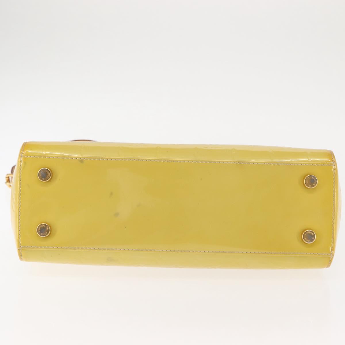 LOUIS VUITTON Monogram Vernis Blair MM Bag 2way Citrin M90108 LV Auth 145836