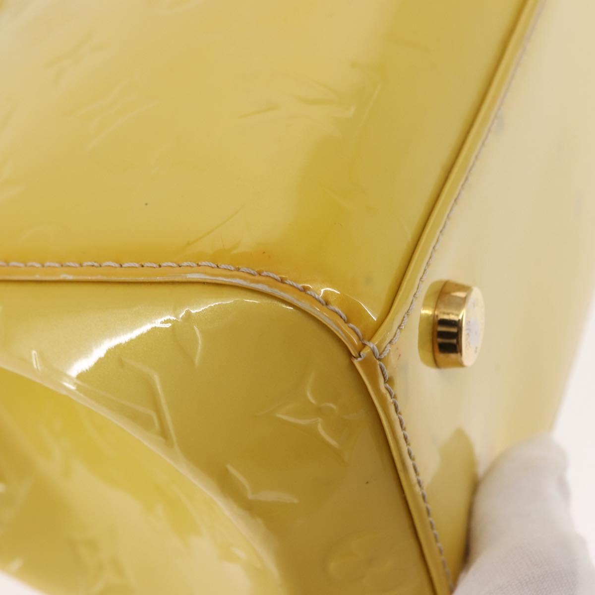 LOUIS VUITTON Monogram Vernis Blair MM Bag 2way Citrin M90108 LV Auth 145836