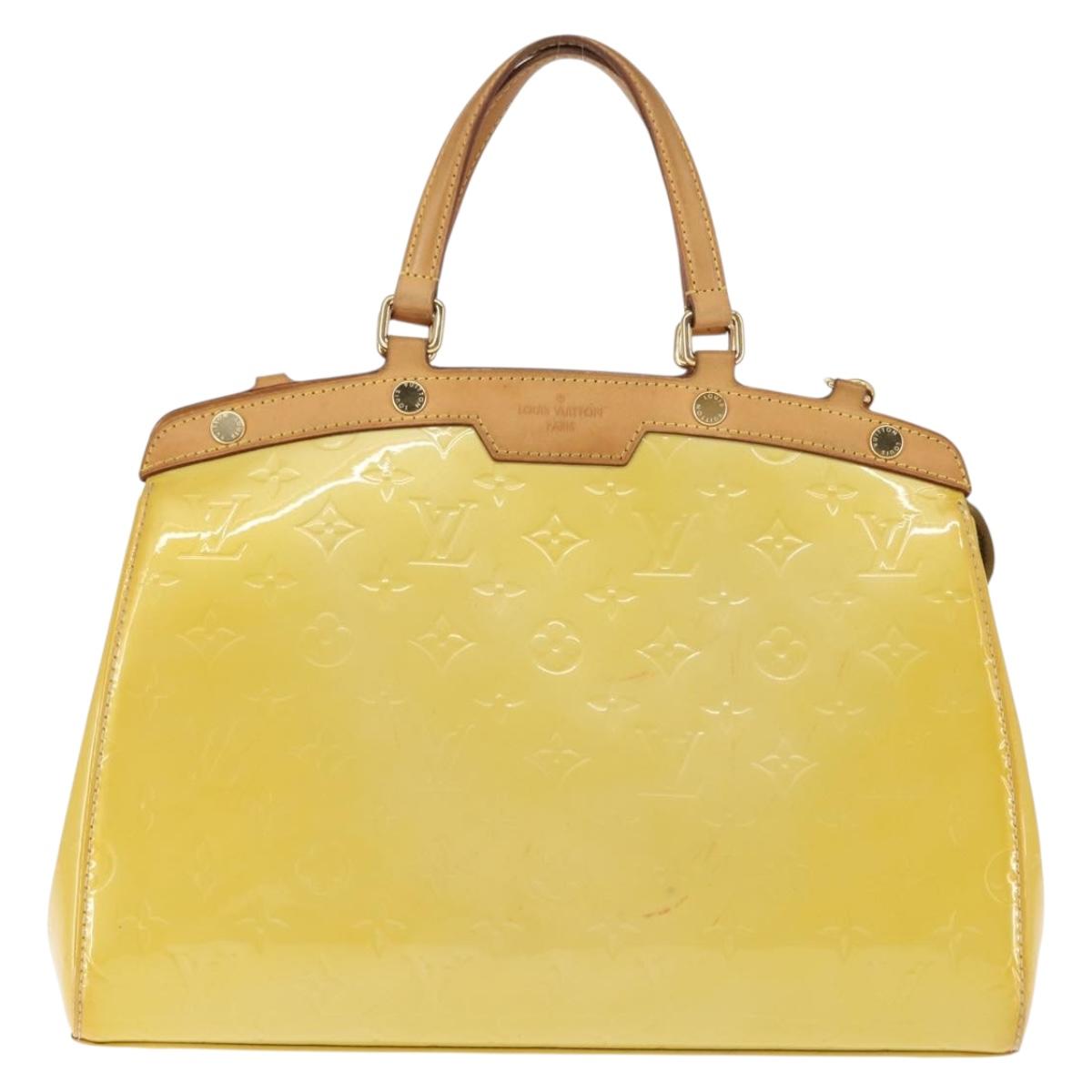 LOUIS VUITTON Monogram Vernis Blair MM Bag 2way Citrin M90108 LV Auth 145836