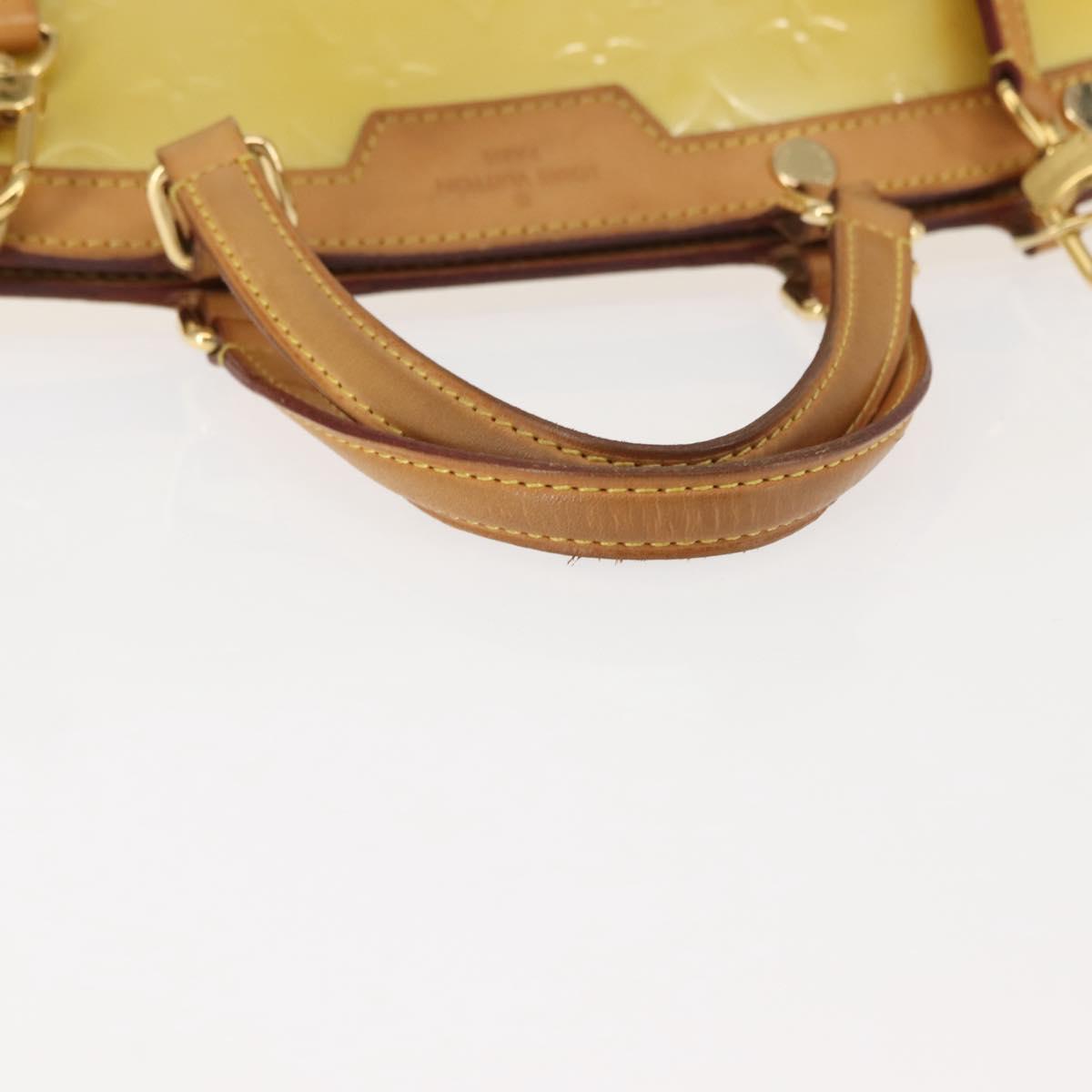 LOUIS VUITTON Monogram Vernis Blair MM Bag 2way Citrin M90108 LV Auth 145836