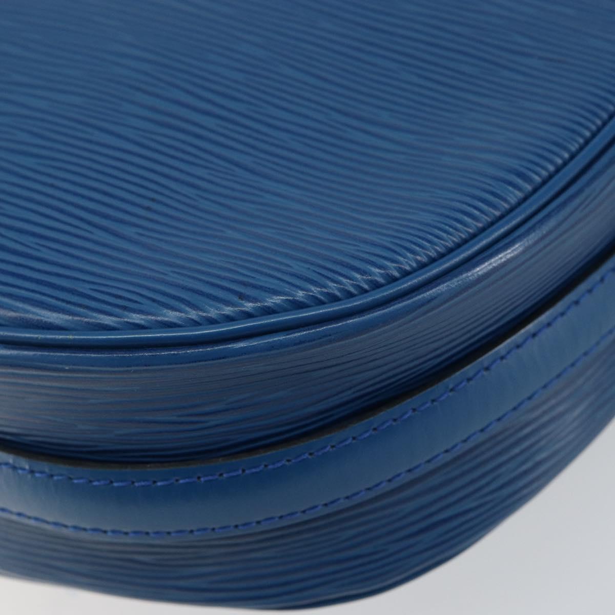 LOUIS VUITTON Epi Jeune Fille MM Shoulder Bag Toledo Blue M52155 LV Auth 145839