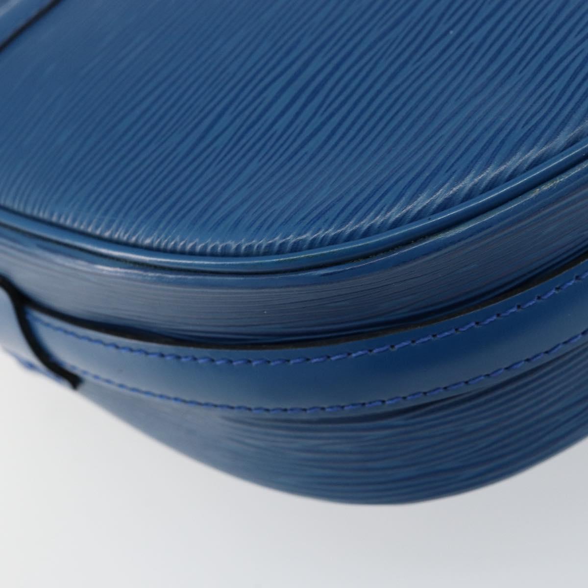 LOUIS VUITTON Epi Jeune Fille MM Shoulder Bag Toledo Blue M52155 LV Auth 145839