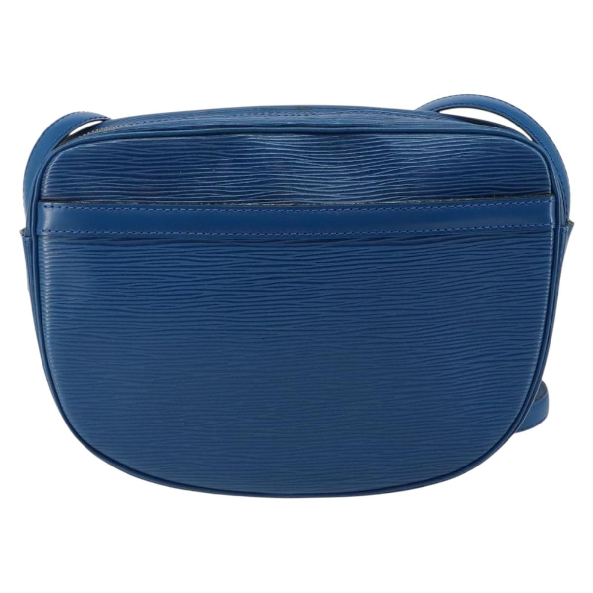 LOUIS VUITTON Epi Jeune Fille MM Shoulder Bag Toledo Blue M52155 LV Auth 145839